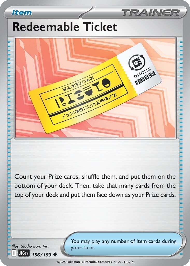 Redeemable Ticket (156/159) [Scarlet & Violet: Journey Together] | Black Swamp Games