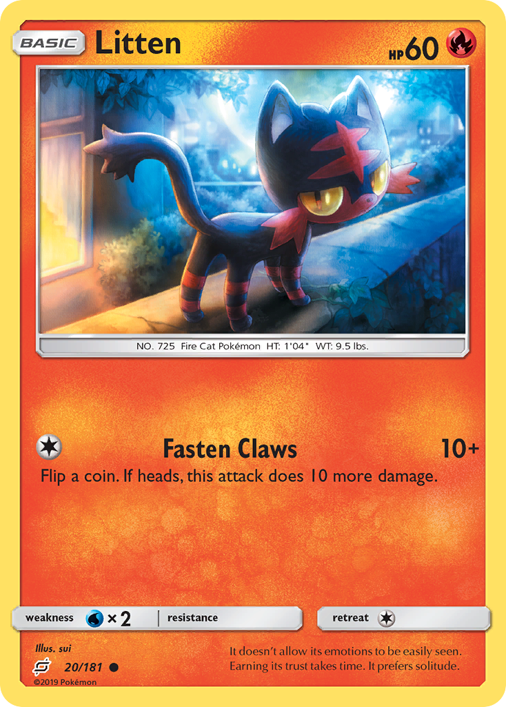 Litten (20/181) [Sun & Moon: Team Up] | Black Swamp Games