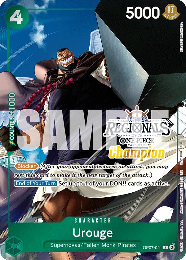 Urouge (Offline Regional Champion Card Set 2025 Vol.1) [One Piece Promotion Cards] | Black Swamp Games