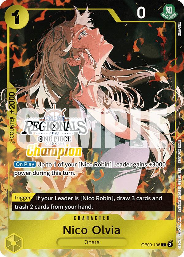 Nico Olvia (Offline Regional Champion Card Set 2025 Vol.1) [One Piece Promotion Cards] | Black Swamp Games