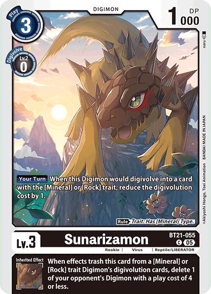 Sunarizamon [BT21-055] [World Convergence] | Black Swamp Games