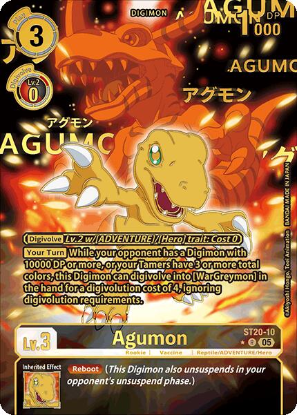 Agumon [ST20-10] (Rare Pull) [Starter Deck: Protector of Light] | Black Swamp Games