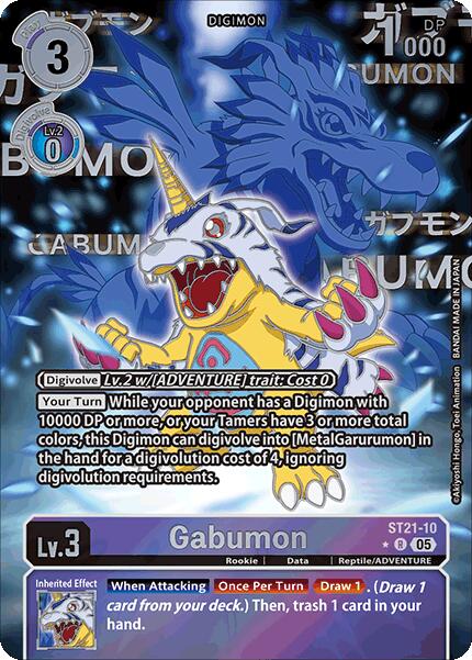 Gabumon [ST21-10] (Rare Pull) [Starter Deck: Hero of Hope] | Black Swamp Games