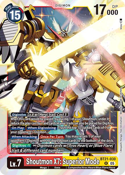 Shoutmon X7: Superior Mode [BT21-030] [World Convergence] | Black Swamp Games