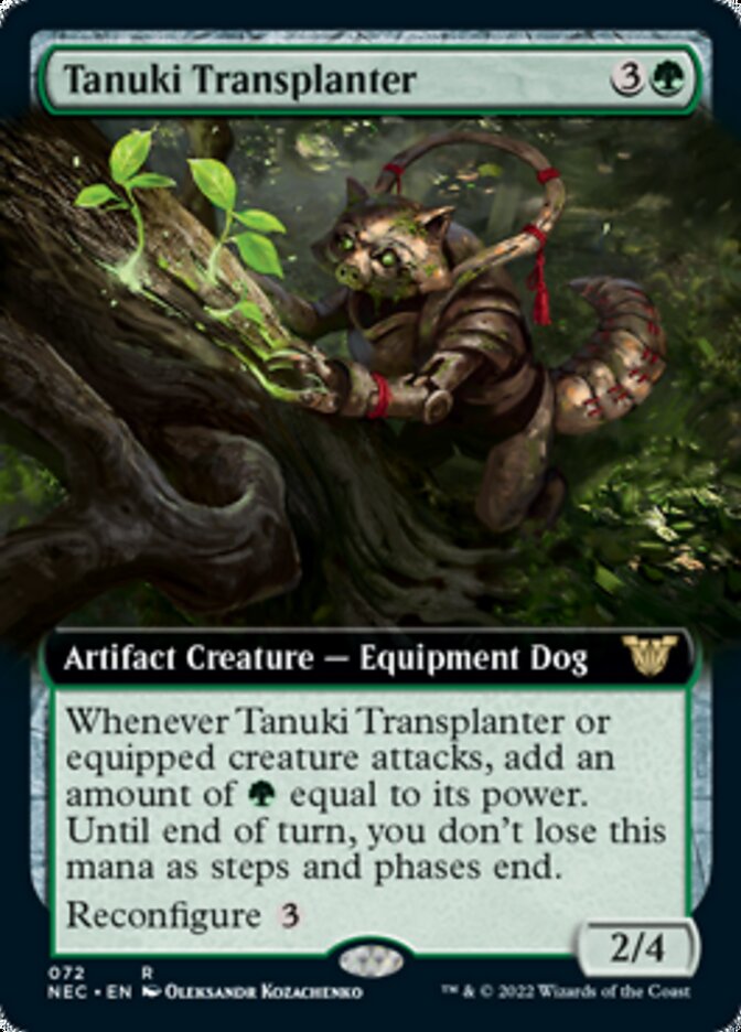 Tanuki Transplanter (Extended Art) [Kamigawa: Neon Dynasty Commander] | Black Swamp Games