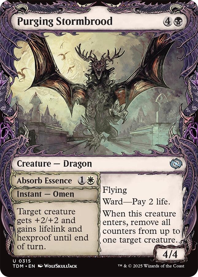 Purging Stormbrood (Showcase) [Tarkir: Dragonstorm] | Black Swamp Games