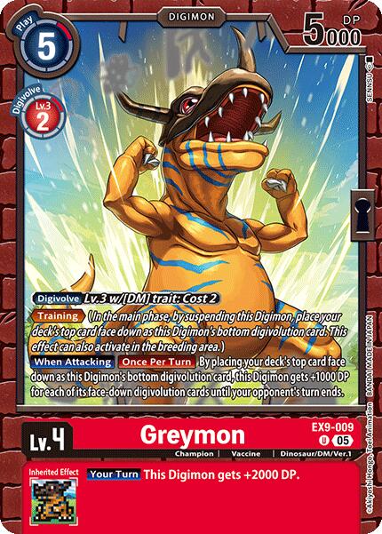 Greymon [EX9-009] [Versus Monsters] | Black Swamp Games