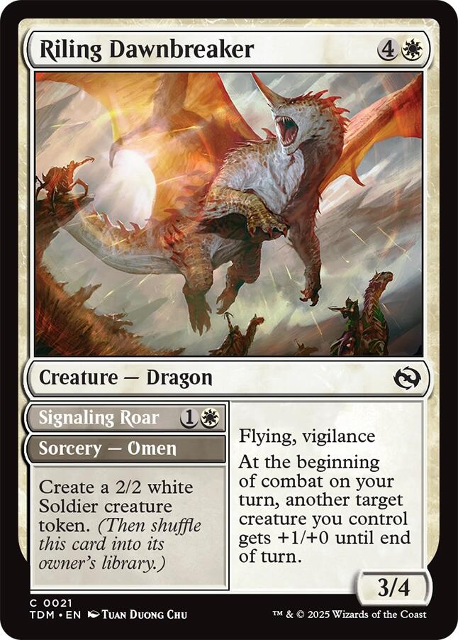 Riling Dawnbreaker [Tarkir: Dragonstorm] | Black Swamp Games