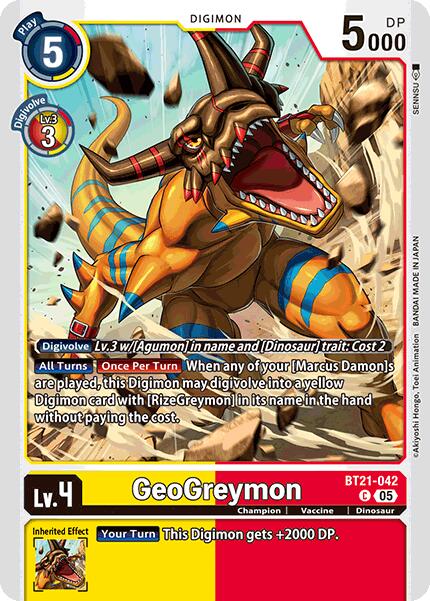 GeoGreymon [BT21-042] [World Convergence] | Black Swamp Games