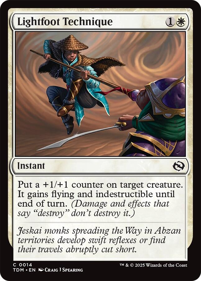 Lightfoot Technique [Tarkir: Dragonstorm] | Black Swamp Games