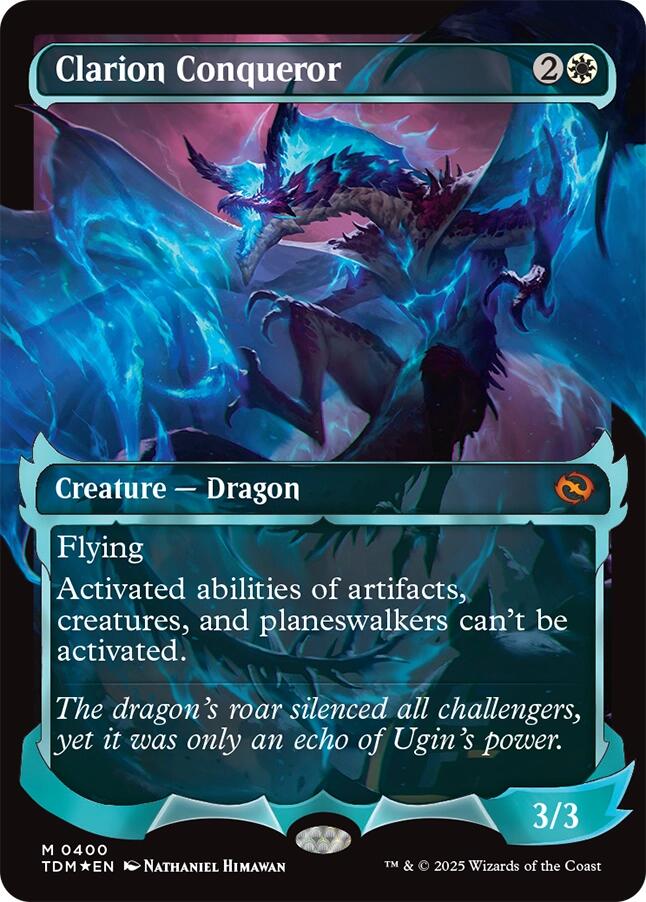 Clarion Conqueror (Showcase) [Tarkir: Dragonstorm] | Black Swamp Games