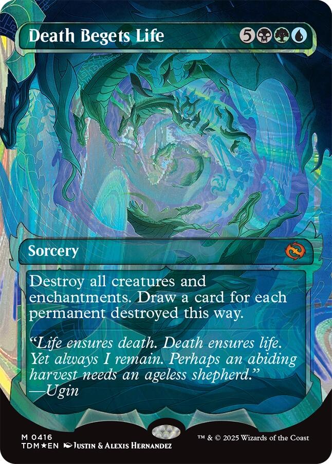 Death Begets Life (Showcase) (Halo Foil) [Tarkir: Dragonstorm] | Black Swamp Games