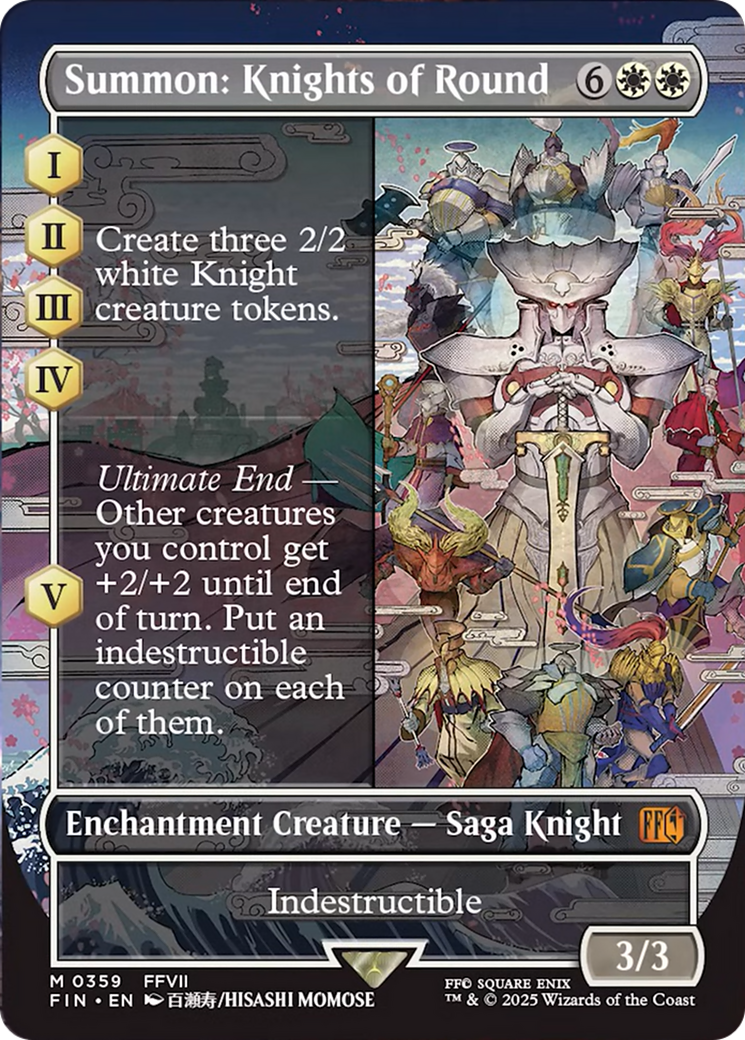 Summon: Knights of Round (Borderless) [FINAL FANTASY] | Black Swamp Games