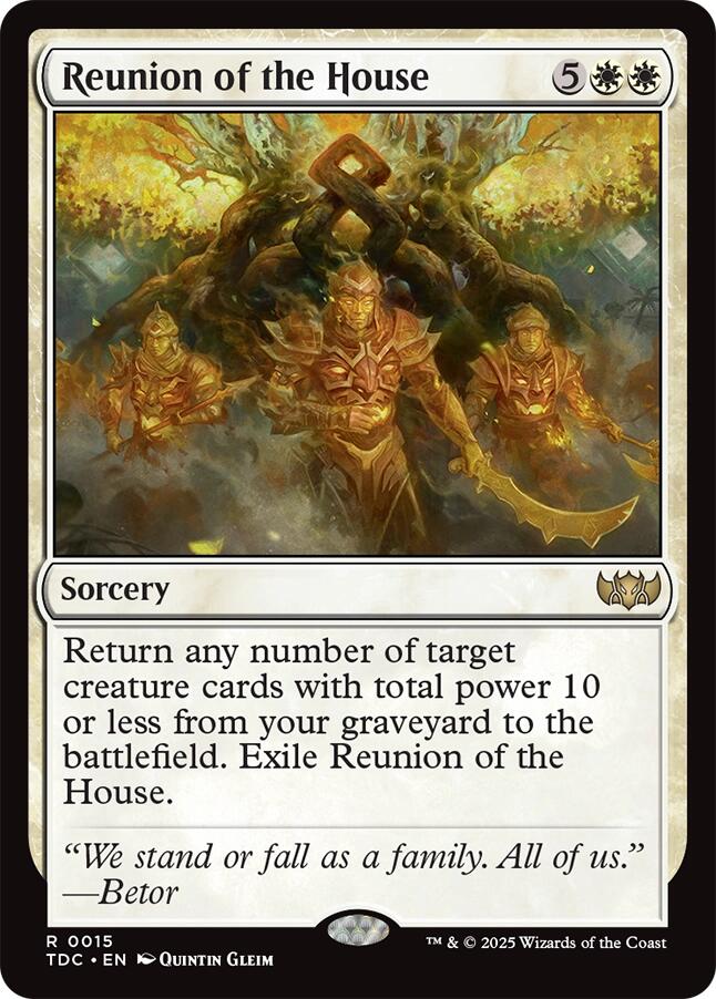 Reunion of the House [Tarkir: Dragonstorm Commander] | Black Swamp Games