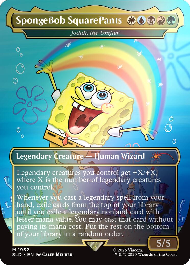 SpongeBob SquarePants - Jodah, the Unifier (Rainbow Foil) [Secret Lair Drop Series] | Black Swamp Games