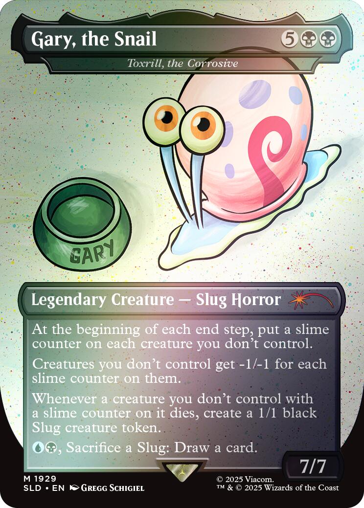 Gary, the Snail - Toxrill, the Corrosive (Rainbow Foil) [Secret Lair Drop Series] | Black Swamp Games