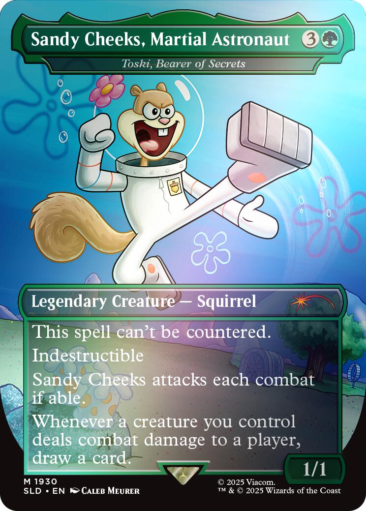 Sandy Cheeks, Martial Astronaut - Toski, Bearer of Secrets (Rainbow Foil) [Secret Lair Drop Series] | Black Swamp Games