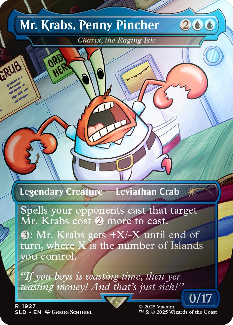 Mr. Krabs, Penny Pincher - Charix, the Raging Isle (Rainbow Foil) [Secret Lair Drop Series] | Black Swamp Games