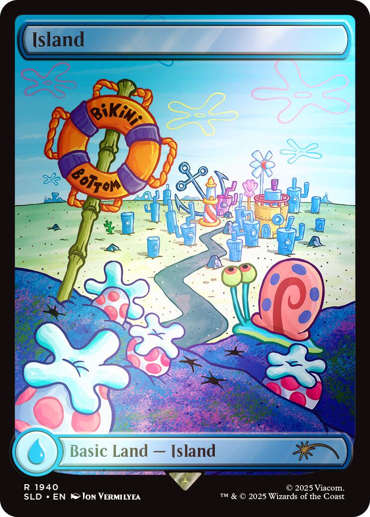 Island (1940) (Rainbow Foil) [Secret Lair Drop Series] | Black Swamp Games