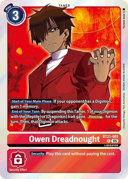 Owen Dreadnought [BT21-081] [World Convergence] | Black Swamp Games