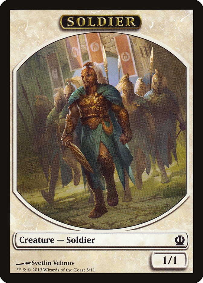 Soldier Token (3/11) [Theros Tokens] | Black Swamp Games