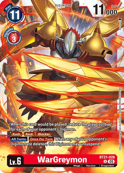 WarGreymon [BT21-026] [World Convergence] | Black Swamp Games