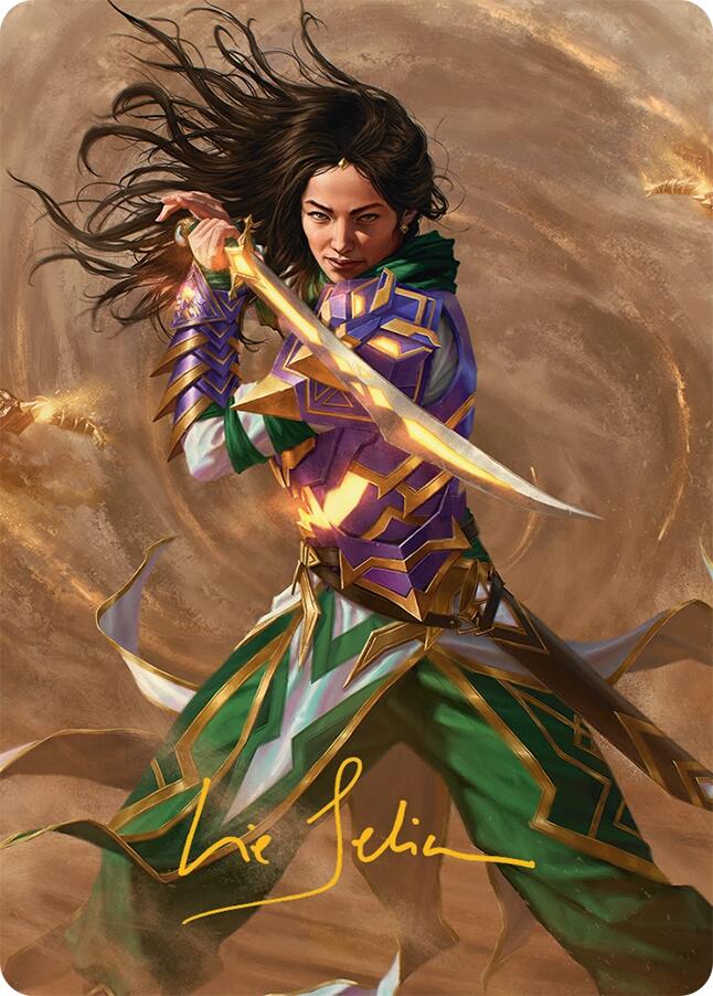 Descendant of Storms Art Card (2/54) (Gold-Stamped Signature) [Tarkir: Dragonstorm Art Series] | Black Swamp Games