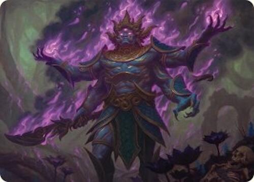 Rot-Curse Rakshasa Art Card (13/54) [Tarkir: Dragonstorm Art Series] | Black Swamp Games