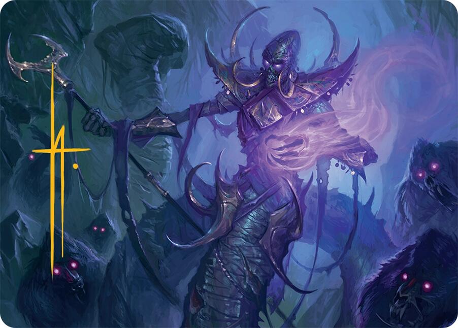 Sidisi, Regent of the Mire Art Card (14/54) (Gold-Stamped Signature) [Tarkir: Dragonstorm Art Series] | Black Swamp Games