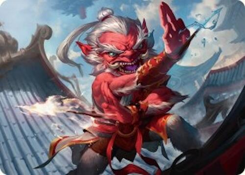 Devoted Duelist Art Card (15/54) [Tarkir: Dragonstorm Art Series] | Black Swamp Games