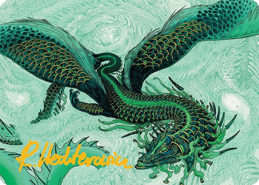 Teval, Arbiter of Virtue Art Card (38/54) (Gold-Stamped Signature) [Tarkir: Dragonstorm Art Series] | Black Swamp Games