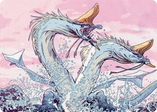 Twinmaw Stormbrood Art Card (39/54) [Tarkir: Dragonstorm Art Series] | Black Swamp Games