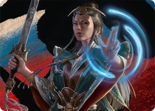 Narset, Jeskai Waymaster Art Card (44/54) [Tarkir: Dragonstorm Art Series] | Black Swamp Games