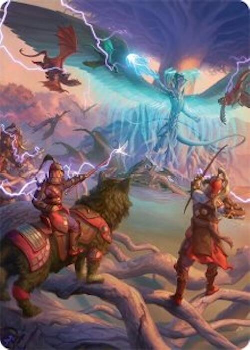 All-Out Assault Art Card (50/54) [Tarkir: Dragonstorm Art Series] | Black Swamp Games
