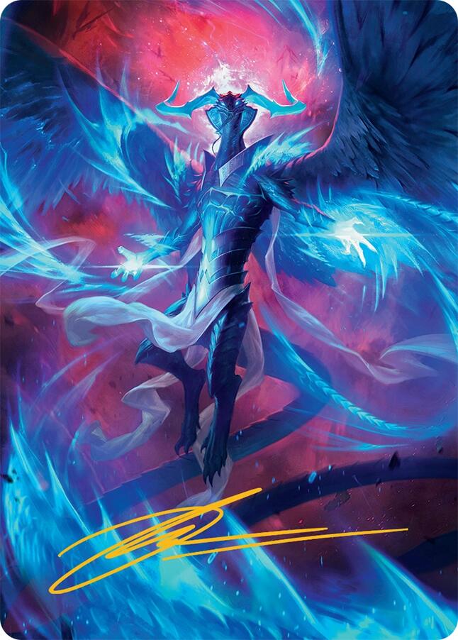 Ugin, Eye of the Storms Art Card (48/54) (Gold-Stamped Signature) [Tarkir: Dragonstorm Art Series] | Black Swamp Games