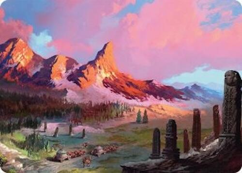 Rugged Highlands Art Card (29/54) [Tarkir: Dragonstorm Art Series] | Black Swamp Games