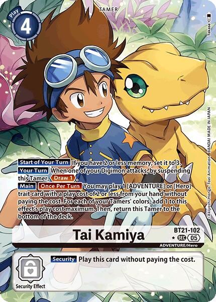 Tai Kamiya [BT21-102] (Alternate Art) [World Convergence] | Black Swamp Games