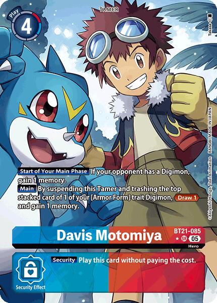Davis Motomiya [BT21-085] (Alternate Art) [World Convergence] | Black Swamp Games
