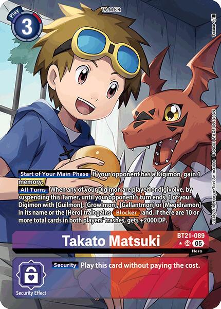 Takato Matsuki [BT21-089] (Alternate Art) [World Convergence] | Black Swamp Games
