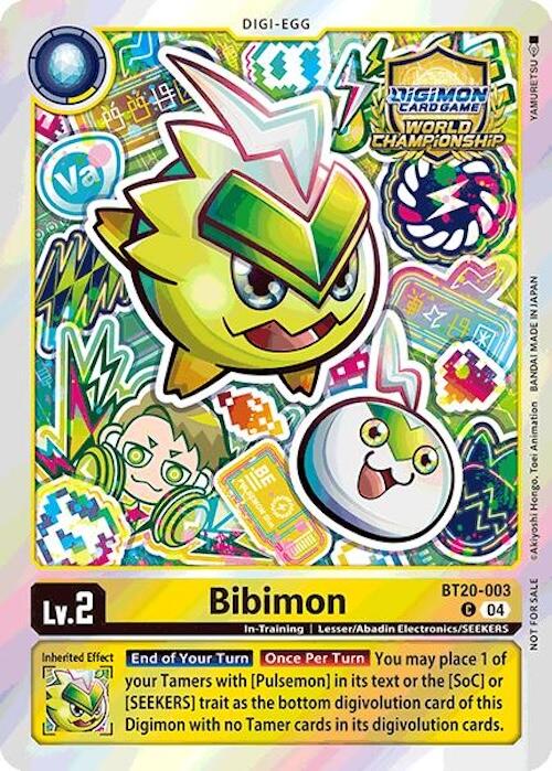 Bibimon [BT20-003] (Regionals 25-26 Champion Card Set Season 1) [Release Special Booster Ver.2.5 Promos] | Black Swamp Games