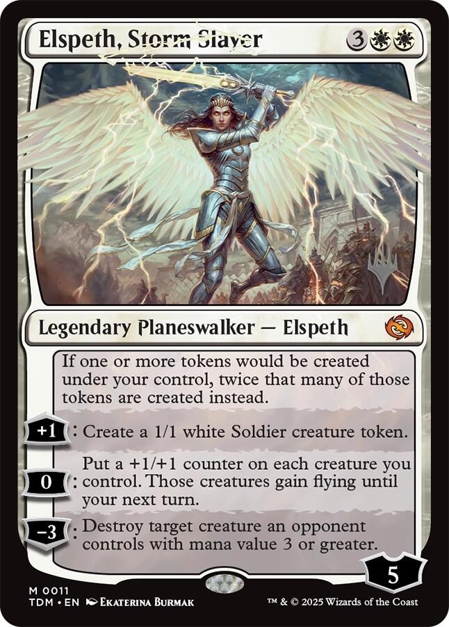 Elspeth, Storm Slayer [Tarkir: Dragonstorm Promos] | Black Swamp Games