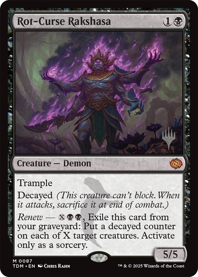 Rot-Curse Rakshasa [Tarkir: Dragonstorm Promos] | Black Swamp Games