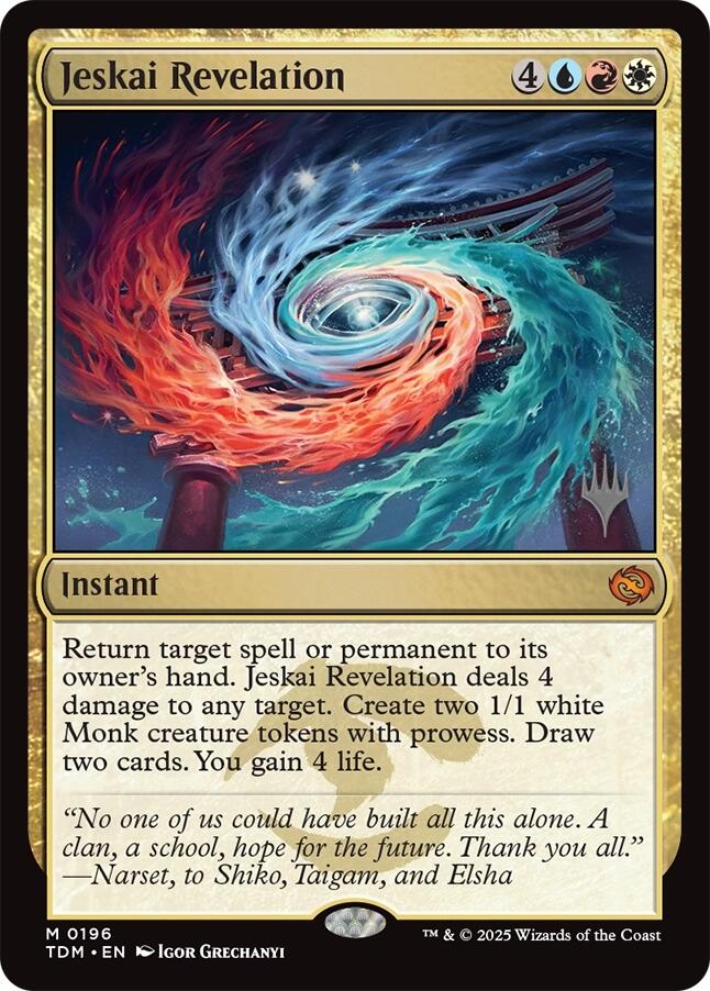 Jeskai Revelation [Tarkir: Dragonstorm Promos] | Black Swamp Games