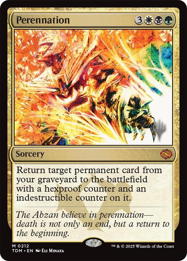 Perennation [Tarkir: Dragonstorm Promos] | Black Swamp Games