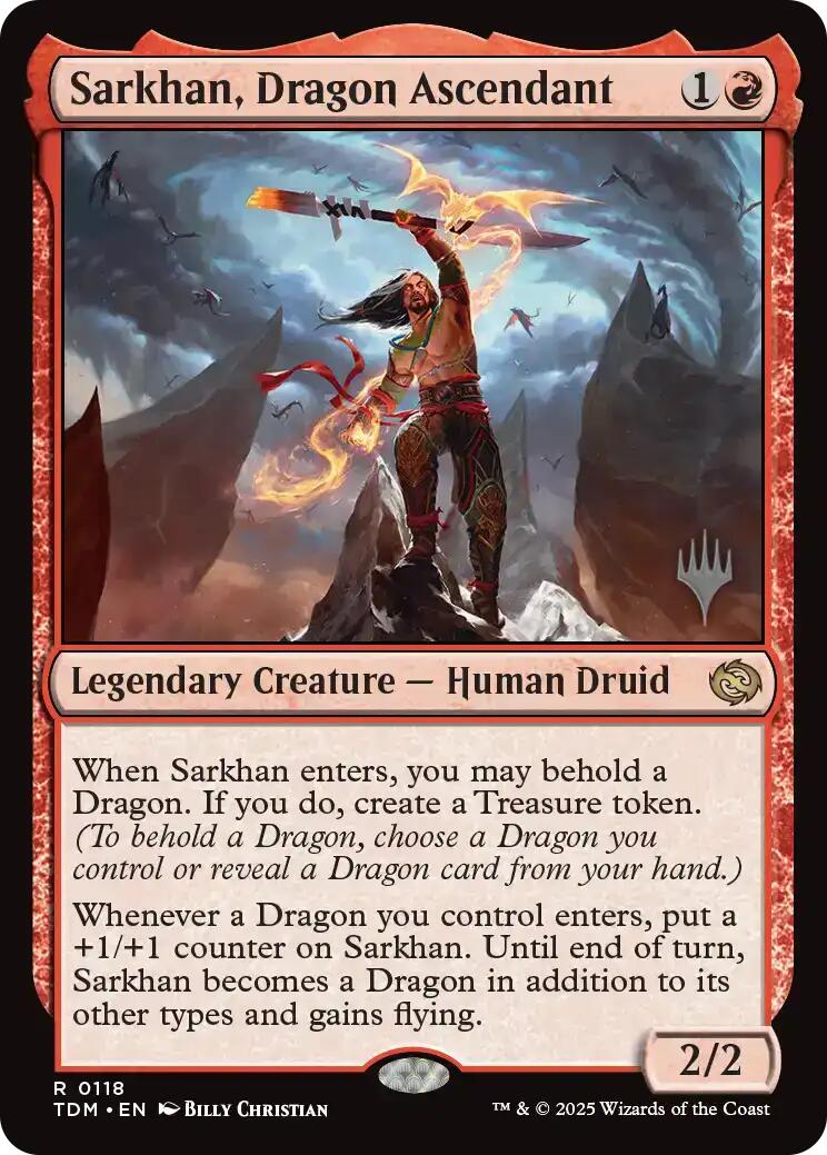 Sarkhan, Dragon Ascendant [Tarkir: Dragonstorm Promos] | Black Swamp Games