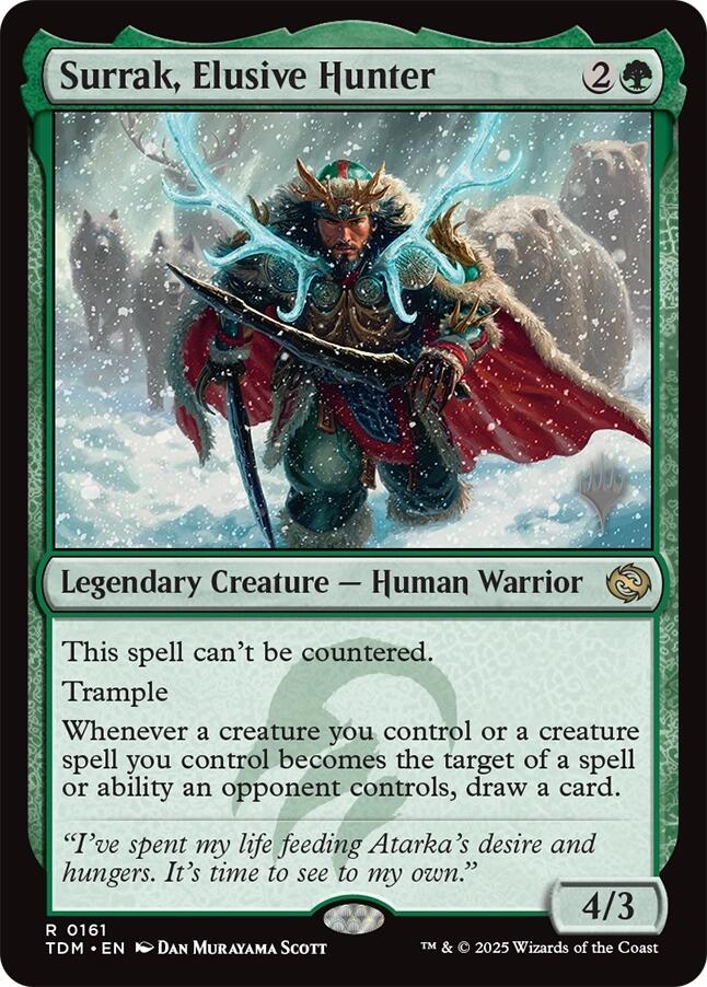 Surrak, Elusive Hunter [Tarkir: Dragonstorm Promos] | Black Swamp Games