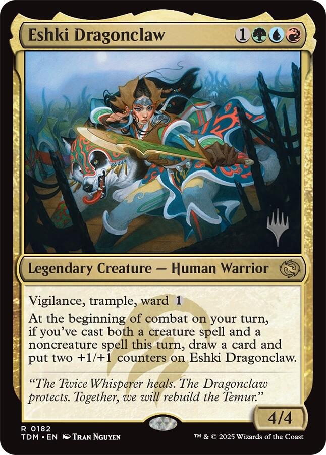 Eshki Dragonclaw [Tarkir: Dragonstorm Promos] | Black Swamp Games