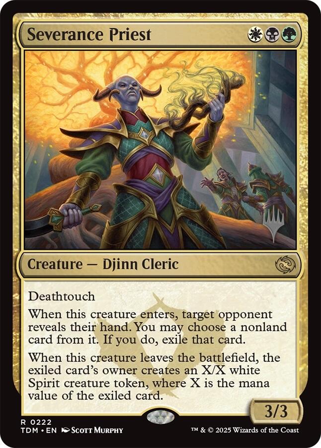 Severance Priest [Tarkir: Dragonstorm Promos] | Black Swamp Games