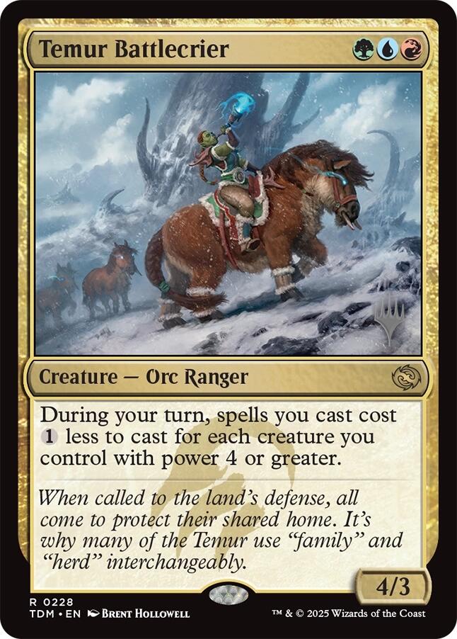 Temur Battlecrier [Tarkir: Dragonstorm Promos] | Black Swamp Games