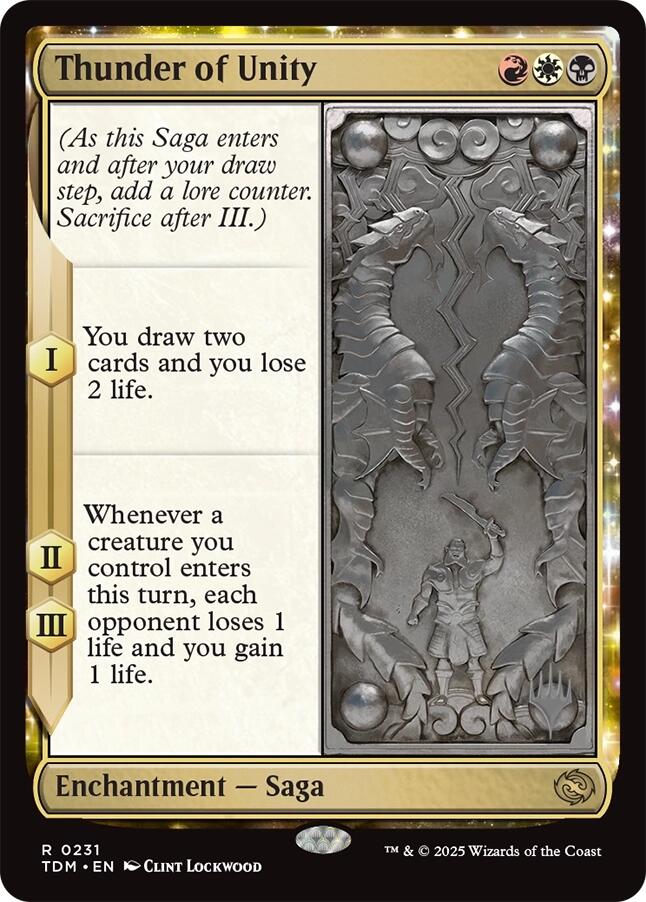 Thunder of Unity [Tarkir: Dragonstorm Promos] | Black Swamp Games